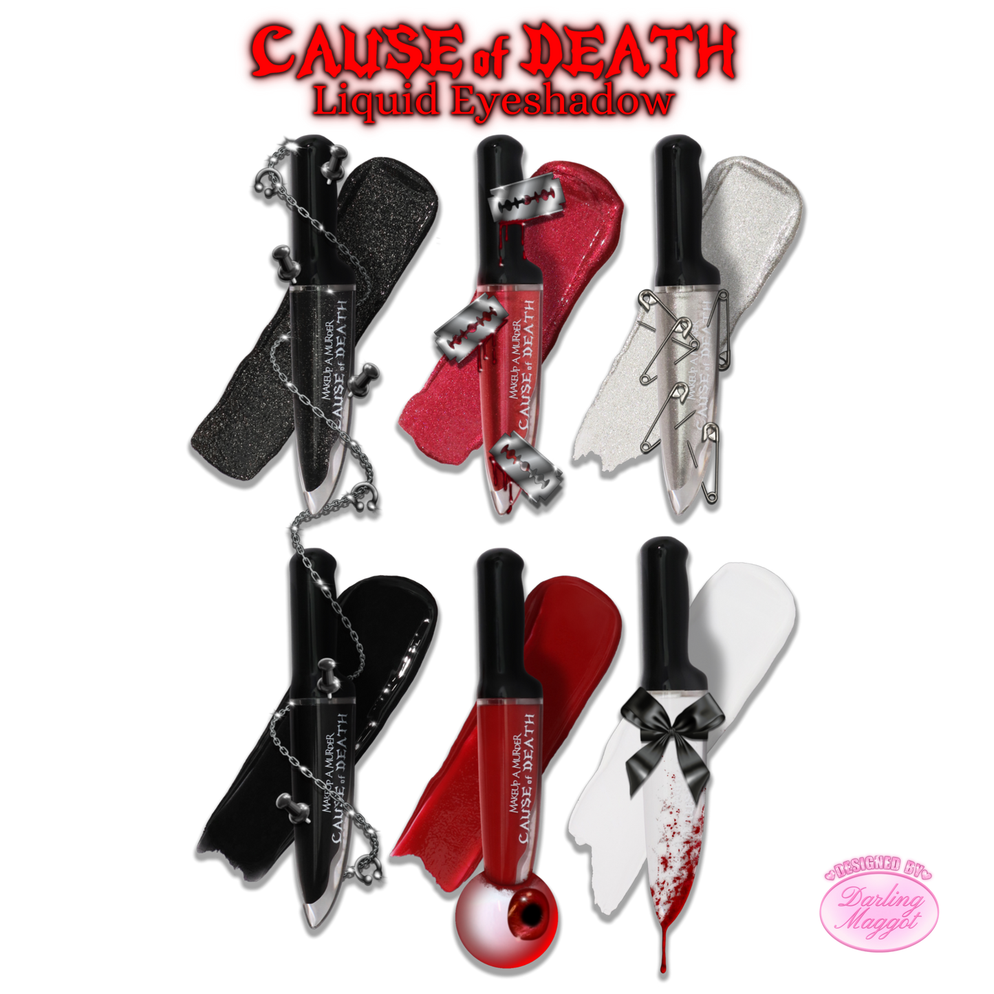 Cause of Death Liquid Eyeshadow Collection