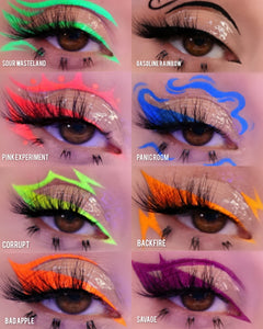 TOXIC WASTE GRAPHIC EYELINER PIGMENTED WATER ACTIVATED HYDRO EYELINER PAINT POD PASTEL UV NEON PIGMENT