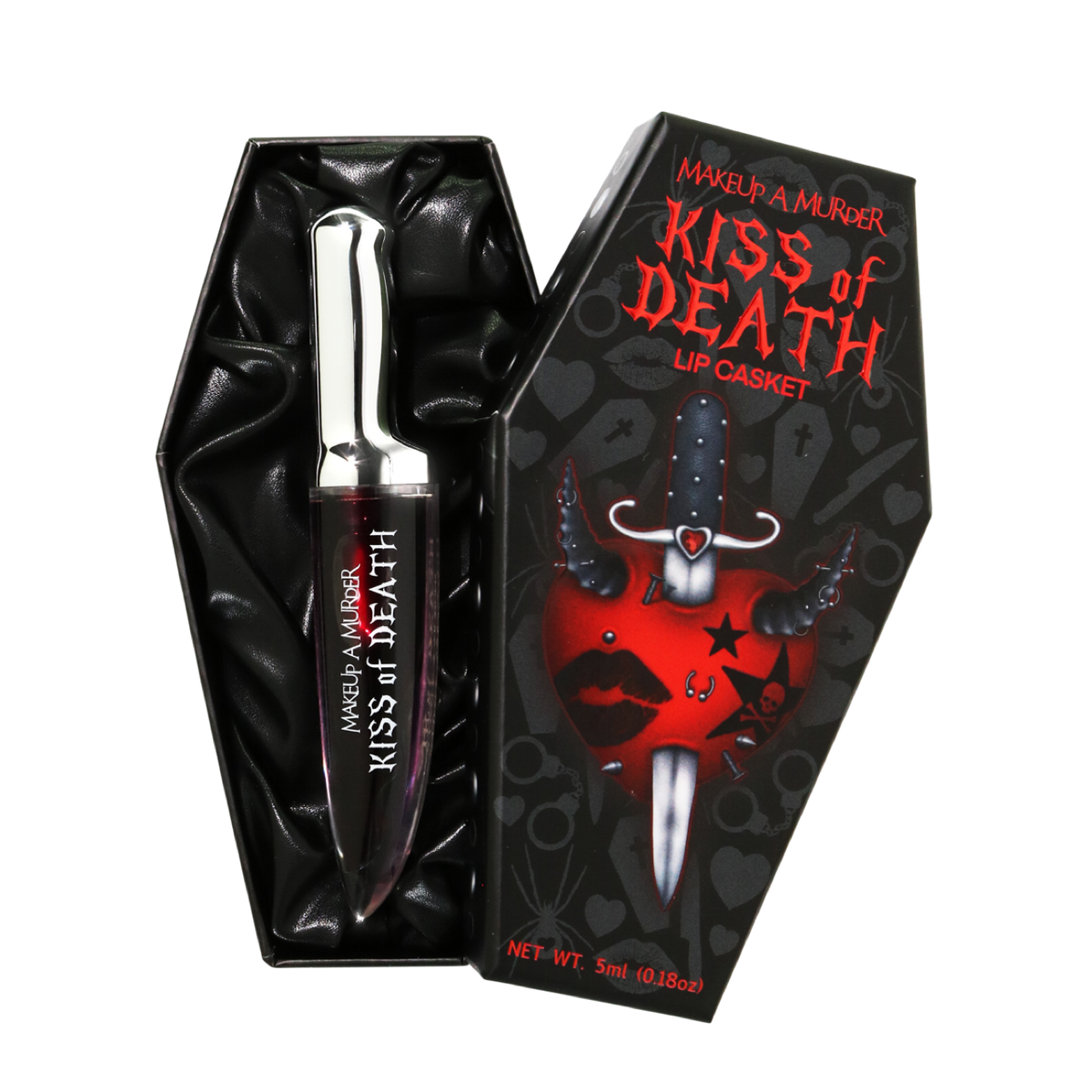 KISS of DEATH Bloody Lip Stains | Knife Applicator | Makeup A Murder ...