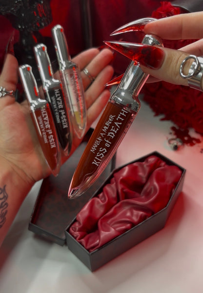 NEW KISS OF DEATH Bloody Lip Glosses (Full Collection)